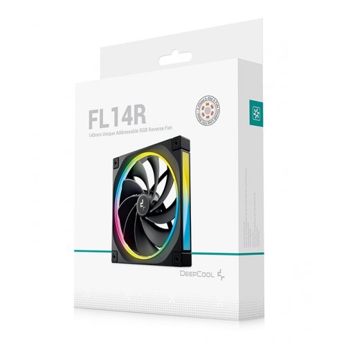 Кулер для корпуса Deepcool FL14R (R-FL14R-BKAPN1-G) Black купить в Украине: Киев, Днепр, Харьков, Одесса  | Проверка совместимости, низкая цена, отзывы, характеристики от TELEMART фото