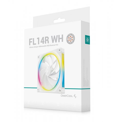 Кулер для корпуса Deepcool FL14R (R-FL14R-WHAPN1-G) White купить в Украине: Киев, Днепр, Харьков, Одесса  | Проверка совместимости, низкая цена, отзывы, характеристики от TELEMART фото