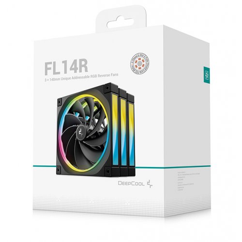 Набор кулеров для корпуса Deepcool FL14R 3 in 1 (R-FL14R-BKAPN3-G) Black купить в Украине: Киев, Днепр, Харьков, Одесса  | Проверка совместимости, низкая цена, отзывы, характеристики от TELEMART фото