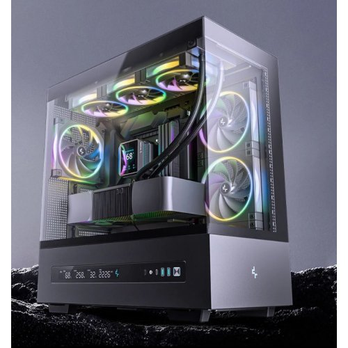 Набор кулеров для корпуса Deepcool FL14R 3 in 1 (R-FL14R-BKAPN3-G) Black купить в Украине: Киев, Днепр, Харьков, Одесса  | Проверка совместимости, низкая цена, отзывы, характеристики от TELEMART фото
