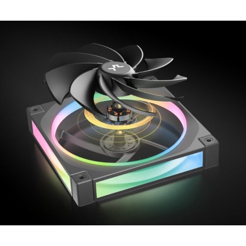 Набор кулеров для корпуса Deepcool FL14R 3 in 1 (R-FL14R-BKAPN3-G) Black купить в Украине: Киев, Днепр, Харьков, Одесса  | Проверка совместимости, низкая цена, отзывы, характеристики от TELEMART фото