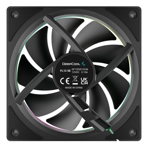 Кулер для корпуса Deepcool FL12 SE (R-FL12SE-BKAPN1-G) Black купити в Україні: Київ, Львів, Хмельницький, Тернопіль | Перевірка сумісності, низька ціна, відгуки, характеристики від TELEMART фото