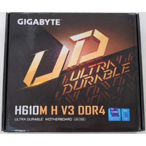 Материнська плата Gigabyte H610M H V3 DDR4 (s1700, Intel H610) (Відновлено продавцем, 808805) купити в Україні: Київ, Львів, Хмельницький, Тернопіль | Перевірка сумісності, низька ціна, відгуки, характеристики від TELEMART фото