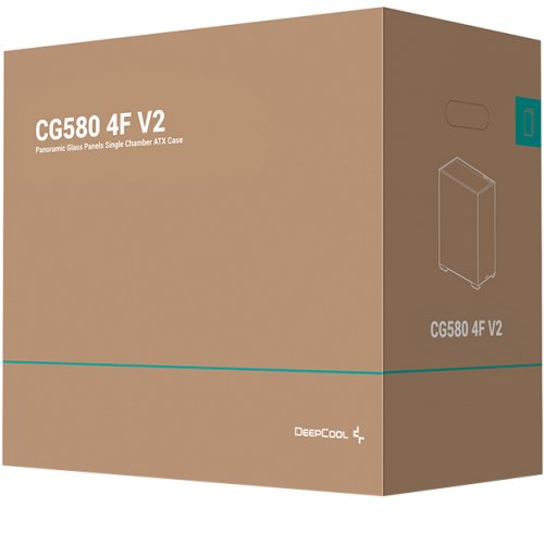 Корпус Deepcool CG580 4F V2 Tempered Glass без БП (R-CG580-BKADA4-G-2) Black купить в Украине: Киев, Днепр, Харьков, Одесса  | Проверка совместимости, низкая цена, отзывы, характеристики от TELEMART фото