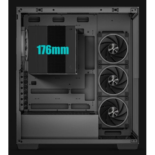 Корпус Deepcool CG580 4F V2 Tempered Glass без БП (R-CG580-BKADA4-G-2) Black купить в Украине: Киев, Днепр, Харьков, Одесса  | Проверка совместимости, низкая цена, отзывы, характеристики от TELEMART фото