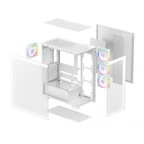 Корпус Deepcool CG580 4F V2 Tempered Glass без БП (R-CG580-WHADA4-G-2) White купить в Украине: Киев, Днепр, Харьков, Одесса  | Проверка совместимости, низкая цена, отзывы, характеристики от TELEMART фото