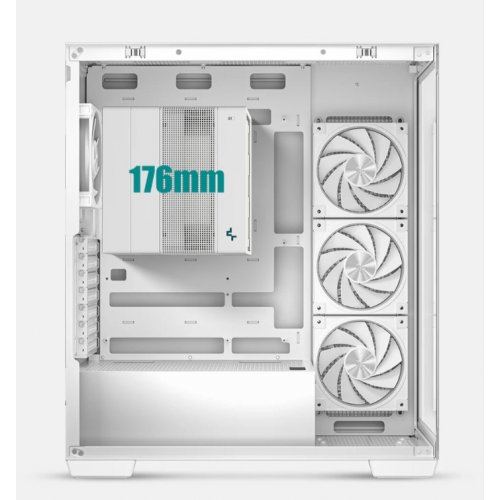 Корпус Deepcool CG580 4F V2 Tempered Glass без БП (R-CG580-WHADA4-G-2) White купить в Украине: Киев, Днепр, Харьков, Одесса  | Проверка совместимости, низкая цена, отзывы, характеристики от TELEMART фото