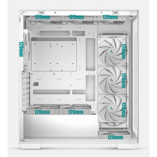 Корпус Deepcool CG580 4F V2 Tempered Glass без БП (R-CG580-WHADA4-G-2) White купить в Украине: Киев, Днепр, Харьков, Одесса  | Проверка совместимости, низкая цена, отзывы, характеристики от TELEMART фото