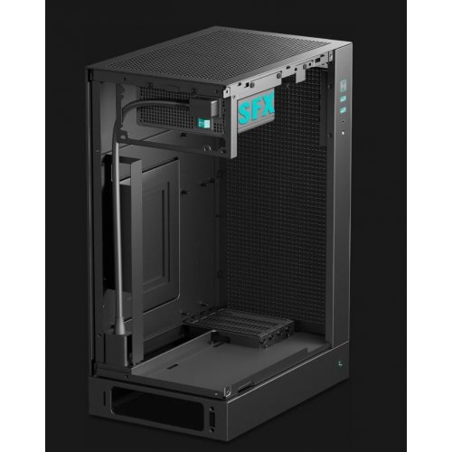 Корпус Deepcool CH170 Plus Tempered Glass без БП (R-CH170-BKNGM0-G) Black купить в Украине: Киев, Днепр, Харьков, Одесса  | Проверка совместимости, низкая цена, отзывы, характеристики от TELEMART фото