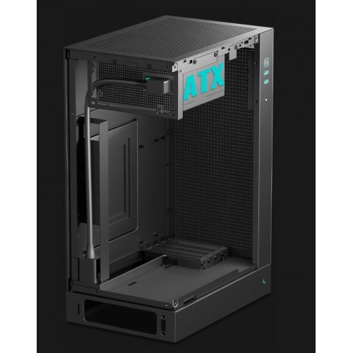 Корпус Deepcool CH170 Plus Tempered Glass без БП (R-CH170-BKNGM0-G) Black купить в Украине: Киев, Днепр, Харьков, Одесса  | Проверка совместимости, низкая цена, отзывы, характеристики от TELEMART фото