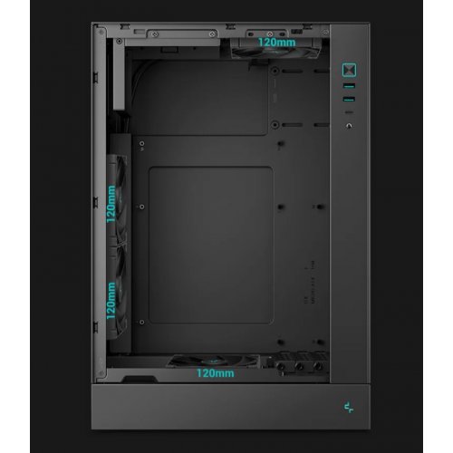 Корпус Deepcool CH170 Plus Tempered Glass без БП (R-CH170-BKNGM0-G) Black купить в Украине: Киев, Днепр, Харьков, Одесса  | Проверка совместимости, низкая цена, отзывы, характеристики от TELEMART фото