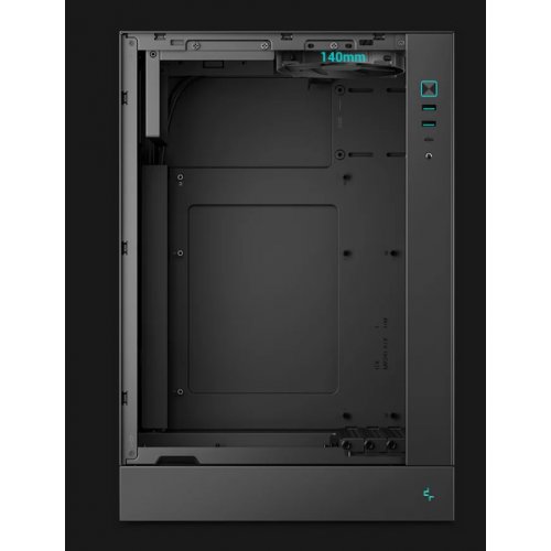 Корпус Deepcool CH170 Plus Tempered Glass без БП (R-CH170-BKNGM0-G) Black купить в Украине: Киев, Днепр, Харьков, Одесса  | Проверка совместимости, низкая цена, отзывы, характеристики от TELEMART фото