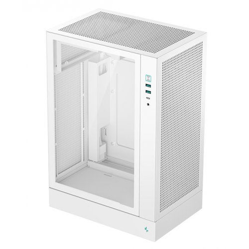 Корпус Deepcool CH170 Plus Tempered Glass без БП (R-CH170-WHNGM0-G) White купить в Украине: Киев, Днепр, Харьков, Одесса  | Проверка совместимости, низкая цена, отзывы, характеристики от TELEMART фото