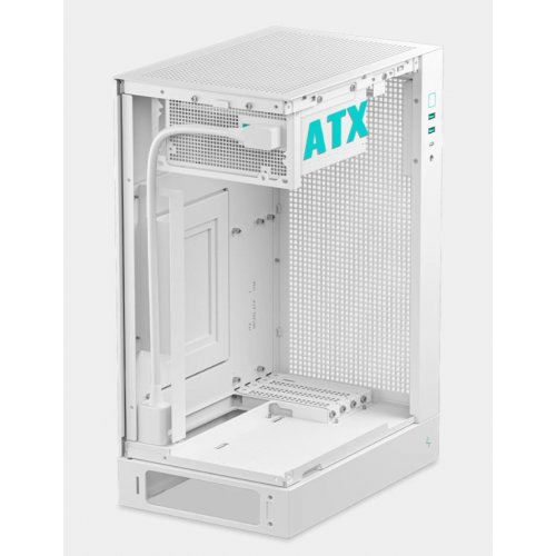 Корпус Deepcool CH170 Plus Tempered Glass без БП (R-CH170-WHNGM0-G) White купить в Украине: Киев, Днепр, Харьков, Одесса  | Проверка совместимости, низкая цена, отзывы, характеристики от TELEMART фото
