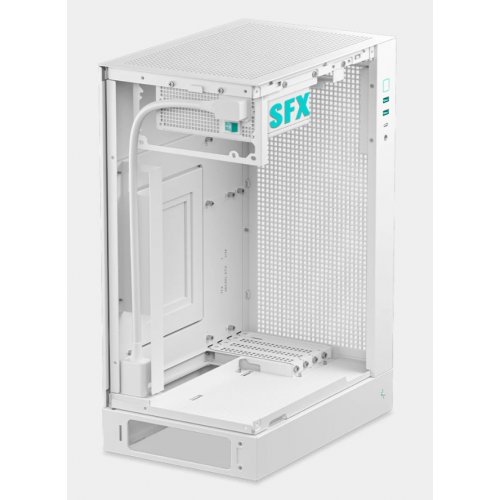 Корпус Deepcool CH170 Plus Tempered Glass без БП (R-CH170-WHNGM0-G) White купить в Украине: Киев, Днепр, Харьков, Одесса  | Проверка совместимости, низкая цена, отзывы, характеристики от TELEMART фото