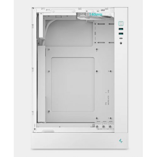 Корпус Deepcool CH170 Plus Tempered Glass без БП (R-CH170-WHNGM0-G) White купить в Украине: Киев, Днепр, Харьков, Одесса  | Проверка совместимости, низкая цена, отзывы, характеристики от TELEMART фото