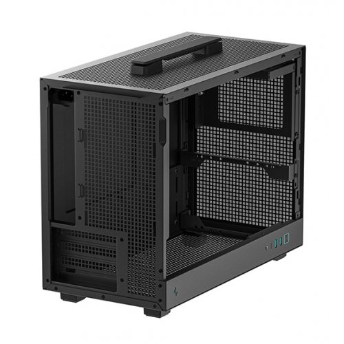 Корпус Deepcool CH160 Plus Tempered Glass без БП (R-CH160-BKNGM0-G) Black купить в Украине: Киев, Днепр, Харьков, Одесса  | Проверка совместимости, низкая цена, отзывы, характеристики от TELEMART фото