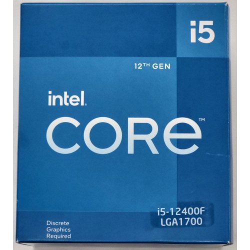 Процессор Intel Core i5-12400F 2.5(4.4)GHz 18MB s1700 Box (BX8071512400F) (Восстановлено продавцом, 808813) купить в Украине: Киев, Днепр, Харьков, Одесса  | Проверка совместимости, низкая цена, отзывы, характеристики от TELEMART фото
