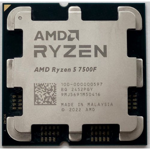 Процесор AMD Ryzen 5 7500F 3.7(5.0)GHz 32MB sAM5 Tray (100-000000597) (Відновлено продавцем, 808814) купити в Україні: Київ, Львів, Хмельницький, Тернопіль | Перевірка сумісності, низька ціна, відгуки, характеристики від TELEMART фото