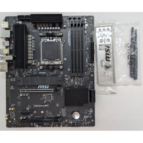 Материнская плата MSI PRO B650-S WIFI (sAM5, AMD B650) (Восстановлено продавцом, 808860) купить в Украине: Киев, Днепр, Харьков, Одесса  | Проверка совместимости, низкая цена, отзывы, характеристики от TELEMART фото