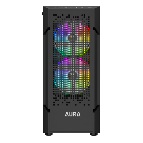 Корпус Gamdias AURA GC7 Tempered Glass без БП (4712960139756) Black (Восстановлено продавцом, 808960) купить в Украине: Киев, Днепр, Харьков, Одесса  | Проверка совместимости, низкая цена, отзывы, характеристики от TELEMART фото