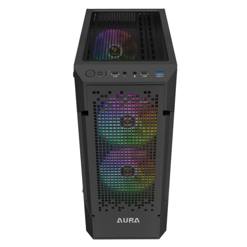 Корпус Gamdias AURA GC7 Tempered Glass без БП (4712960139756) Black (Восстановлено продавцом, 808960) купить в Украине: Киев, Днепр, Харьков, Одесса  | Проверка совместимости, низкая цена, отзывы, характеристики от TELEMART фото