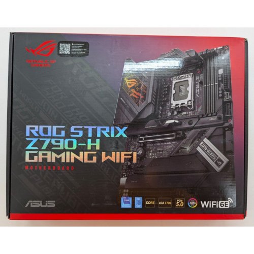 Материнська плата Asus ROG STRIX Z790-H GAMING WIFI (s1700, Intel Z790) (Відновлено продавцем, 809149) купити в Україні: Київ, Львів, Хмельницький, Тернопіль | Перевірка сумісності, низька ціна, відгуки, характеристики від TELEMART фото