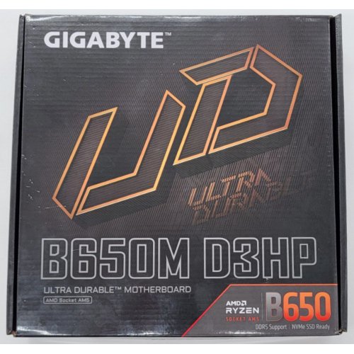 Материнская плата Gigabyte B650M D3HP (sAM5, AMD B650) (Восстановлено продавцом, 809153) купить в Украине: Киев, Днепр, Харьков, Одесса  | Проверка совместимости, низкая цена, отзывы, характеристики от TELEMART фото