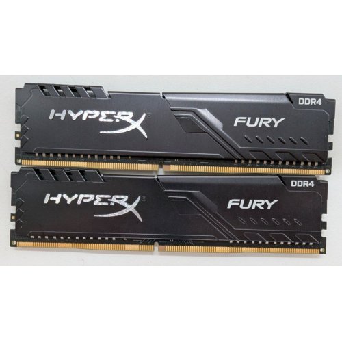 Озу HyperX DDR4 16GB (2x8GB) 3200Mhz Fury Black (HX432C16FB3K2/16) (Восстановлено продавцом, 809154) купить в Украине: Киев, Днепр, Харьков, Одесса  | Проверка совместимости, низкая цена, отзывы, характеристики от TELEMART фото