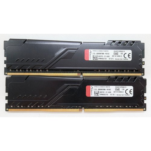 Озу HyperX DDR4 16GB (2x8GB) 3200Mhz Fury Black (HX432C16FB3K2/16) (Восстановлено продавцом, 809154) купить в Украине: Киев, Днепр, Харьков, Одесса  | Проверка совместимости, низкая цена, отзывы, характеристики от TELEMART фото