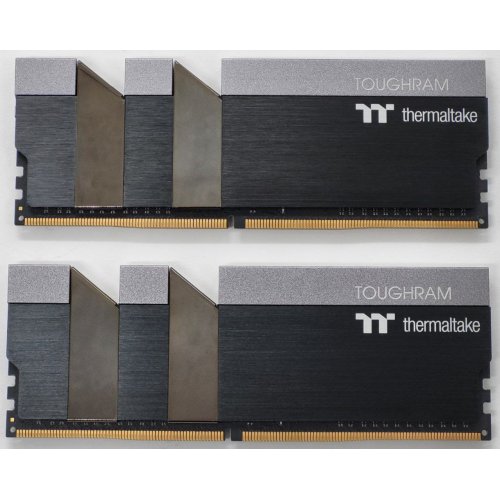 Озу Thermaltake DDR4 16GB (2x8GB) 3200Mhz TOUGHRAM (R017D408GX2-3200C16A) Black (Восстановлено продавцом, 809157) купить в Украине: Киев, Днепр, Харьков, Одесса  | Проверка совместимости, низкая цена, отзывы, характеристики от TELEMART фото