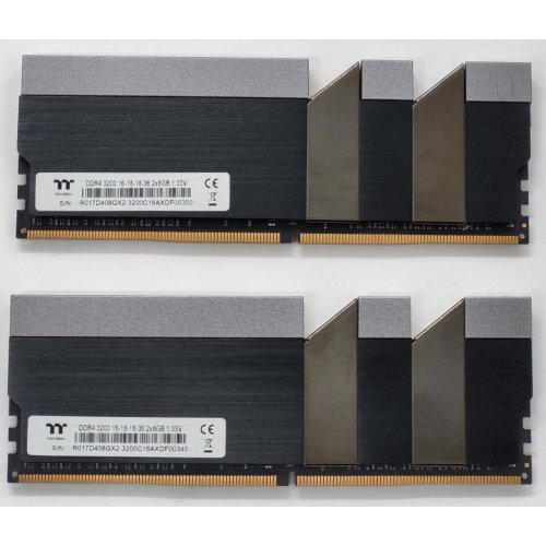 Озу Thermaltake DDR4 16GB (2x8GB) 3200Mhz TOUGHRAM (R017D408GX2-3200C16A) Black (Восстановлено продавцом, 809157) купить в Украине: Киев, Днепр, Харьков, Одесса  | Проверка совместимости, низкая цена, отзывы, характеристики от TELEMART фото