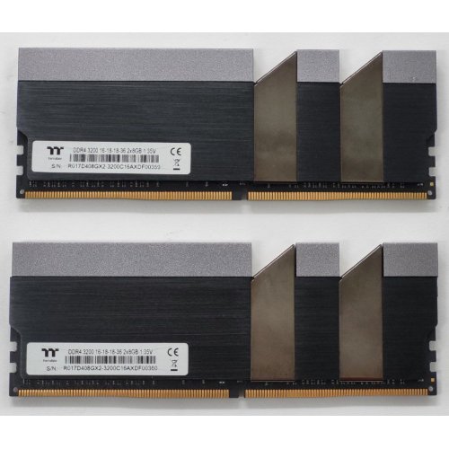Озп Thermaltake DDR4 16GB (2x8GB) 3200Mhz TOUGHRAM (R017D408GX2-3200C16A) Black (Відновлено продавцем, 809158) купити в Україні: Київ, Львів, Хмельницький, Тернопіль | Перевірка сумісності, низька ціна, відгуки, характеристики від TELEMART фото