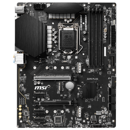 Материнская плата MSI Z490 PLUS (s1200, Intel Z490) (Восстановлено продавцом, 809159) купить в Украине: Киев, Днепр, Харьков, Одесса  | Проверка совместимости, низкая цена, отзывы, характеристики от TELEMART фото