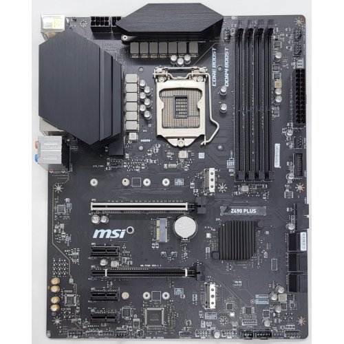 Материнская плата MSI Z490 PLUS (s1200, Intel Z490) (Восстановлено продавцом, 809159) купить в Украине: Киев, Днепр, Харьков, Одесса  | Проверка совместимости, низкая цена, отзывы, характеристики от TELEMART фото