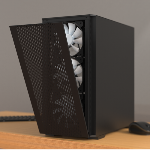 Уцінка корпус Montech Air 100 ARGB без БЖ Black (Розкрита упаковка, 809197) купити в Україні: Київ, Львів, Хмельницький, Тернопіль | Перевірка сумісності, низька ціна, відгуки, характеристики від TELEMART фото