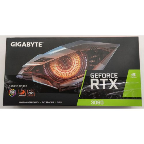 Відеокарта Gigabyte GeForce RTX 3060 Gaming OC 12288MB (GV-N3060GAMING OC-12GD 2.0) (Відновлено продавцем, 809204) купити в Україні: Київ, Львів, Хмельницький, Тернопіль | Перевірка сумісності, низька ціна, відгуки, характеристики від TELEMART фото