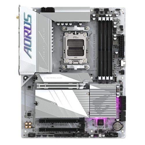 Уцінка материнська плата Gigabyte B650E AORUS ELITE X AX ICE (sAM5, AMD B650) (Розкрита упаковка, 809227) купити в Україні: Київ, Львів, Хмельницький, Тернопіль | Перевірка сумісності, низька ціна, відгуки, характеристики від TELEMART фото