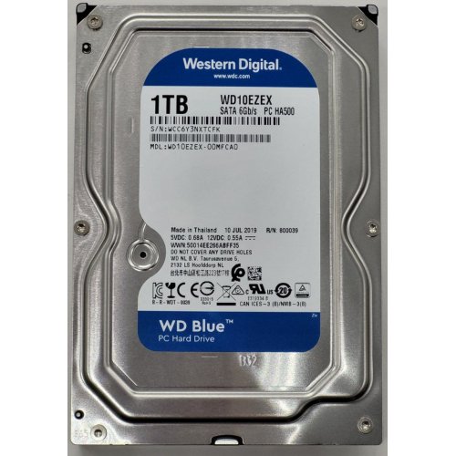 Жесткий диск Western Digital Blue 1TB 64MB 3.5" (WD10EZEX) (Восстановлено продавцом, 809248) купить в Украине: Киев, Днепр, Харьков, Одесса  | Проверка совместимости, низкая цена, отзывы, характеристики от TELEMART фото