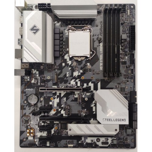 Материнська плата AsRock H570 Steel Legend (s1200, Intel H570) (Відновлено продавцем, 809272) купити в Україні: Київ, Львів, Хмельницький, Тернопіль | Перевірка сумісності, низька ціна, відгуки, характеристики від TELEMART фото