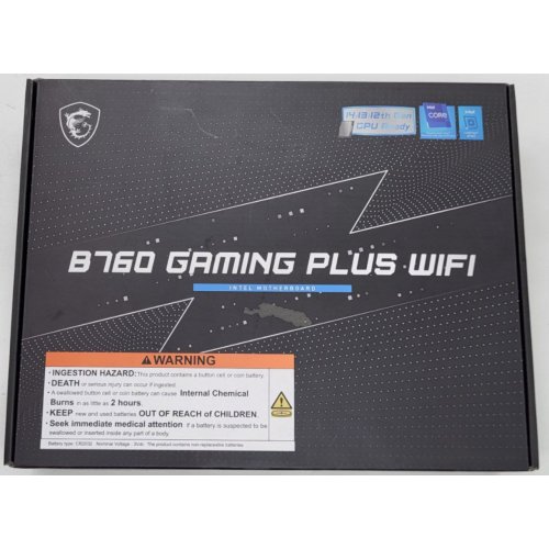 Материнская плата MSI B760 GAMING PLUS WIFI (s1700, Intel B760) (Восстановлено продавцом, 809302) купить в Украине: Киев, Днепр, Харьков, Одесса  | Проверка совместимости, низкая цена, отзывы, характеристики от TELEMART фото