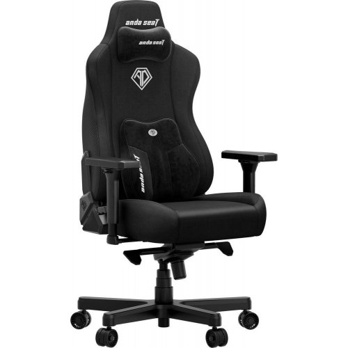 Игровое кресло Anda Seat Kaiser 3E XL Fabric (AD23YC-XL-09-B-CF-B01) Black купить в Украине: Киев, Днепр, Харьков, Одесса  | Низкая цена, отзывы, характеристики от TELEMART фото
