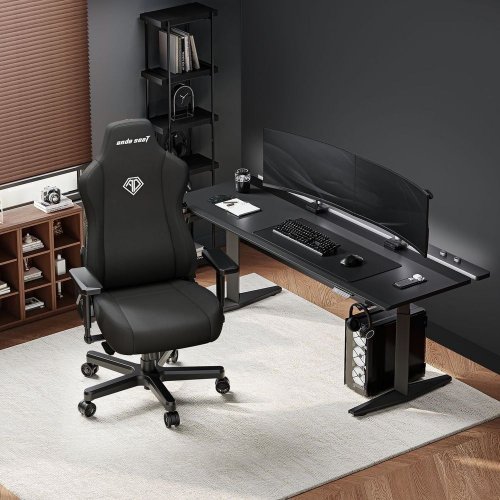 Игровое кресло Anda Seat Kaiser 3E XL Fabric (AD23YC-XL-09-B-CF-B01) Black купить в Украине: Киев, Днепр, Харьков, Одесса  | Низкая цена, отзывы, характеристики от TELEMART фото