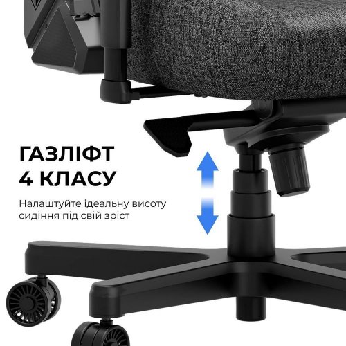 Игровое кресло Anda Seat Kaiser 3E XL Fabric (AD23YC-XL-09-B-CF-B01) Black купить в Украине: Киев, Днепр, Харьков, Одесса  | Низкая цена, отзывы, характеристики от TELEMART фото