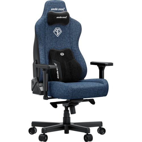Игровое кресло Anda Seat Kaiser 3E XL Fabric (AD23YC-XL-09-S-CF-S01) Dark Blue купить в Украине: Киев, Днепр, Харьков, Одесса  | Низкая цена, отзывы, характеристики от TELEMART фото