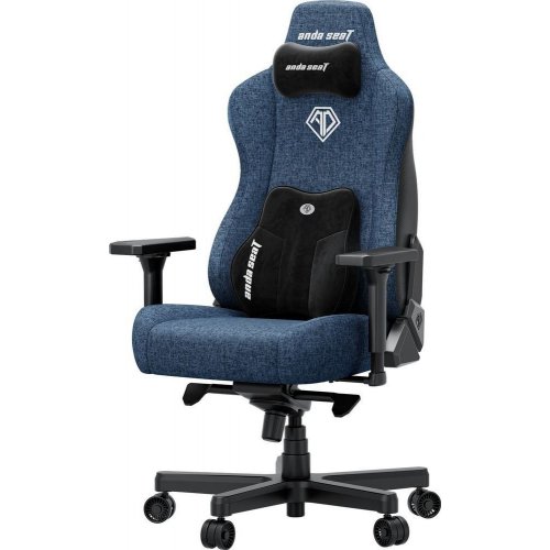 Игровое кресло Anda Seat Kaiser 3E XL Fabric (AD23YC-XL-09-S-CF-S01) Dark Blue купить в Украине: Киев, Днепр, Харьков, Одесса  | Низкая цена, отзывы, характеристики от TELEMART фото