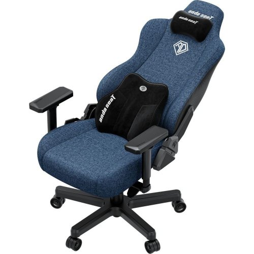 Игровое кресло Anda Seat Kaiser 3E XL Fabric (AD23YC-XL-09-S-CF-S01) Dark Blue купить в Украине: Киев, Днепр, Харьков, Одесса  | Низкая цена, отзывы, характеристики от TELEMART фото