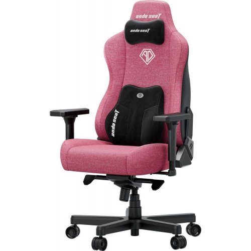 Игровое кресло Anda Seat Kaiser 3E XL Fabric (AD23YC-XL-09-P-CF-P01) Pink купить в Украине: Киев, Днепр, Харьков, Одесса  | Низкая цена, отзывы, характеристики от TELEMART фото