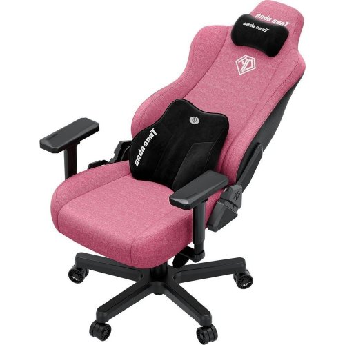 Игровое кресло Anda Seat Kaiser 3E XL Fabric (AD23YC-XL-09-P-CF-P01) Pink купить в Украине: Киев, Днепр, Харьков, Одесса  | Низкая цена, отзывы, характеристики от TELEMART фото