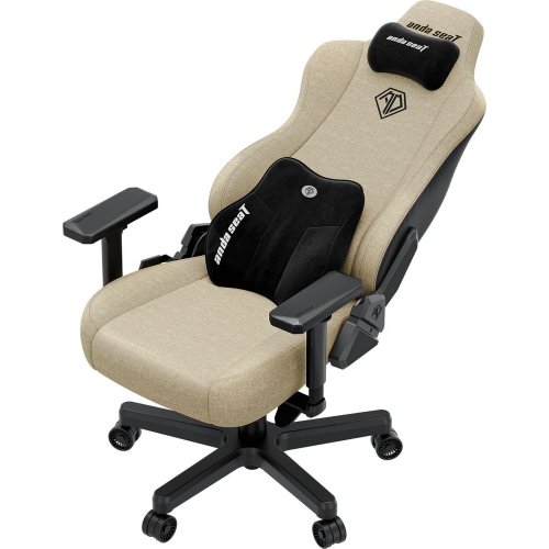 Игровое кресло Anda Seat Kaiser 3E XL Fabric (AD23YC-XL-09-I-CF-I01) Beige купить в Украине: Киев, Днепр, Харьков, Одесса  | Низкая цена, отзывы, характеристики от TELEMART фото